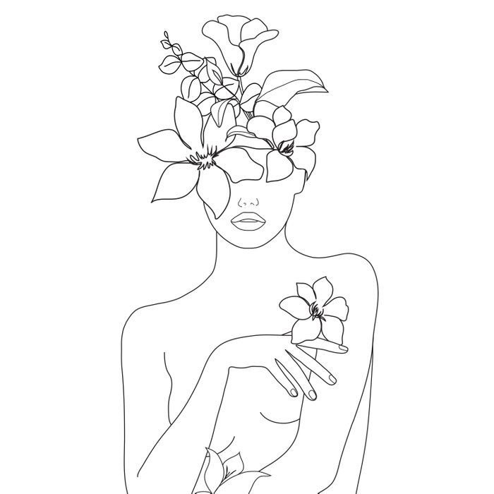 Женщина рисунок