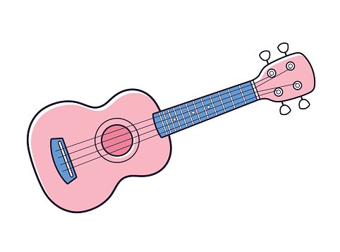 Рисунок укулеле для срисовки