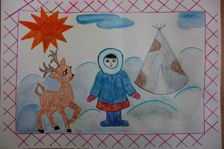 Рисунки северных народов