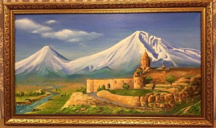 Пейзажи Армении гора Арарат