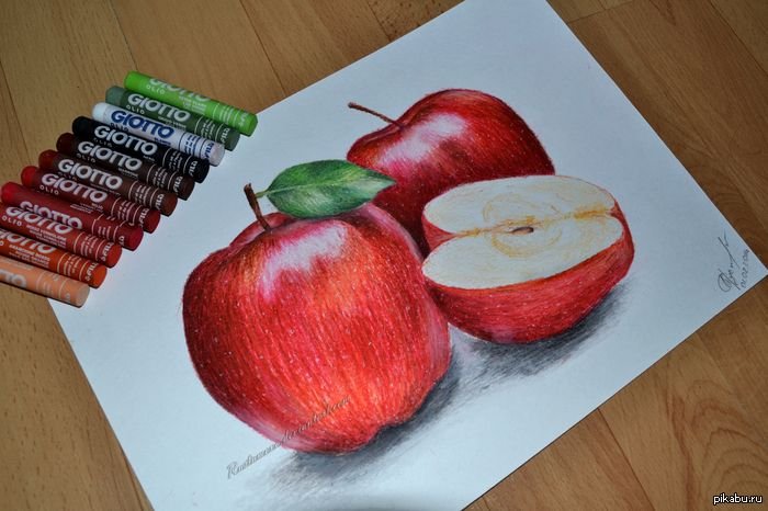 Рисунки пастелью