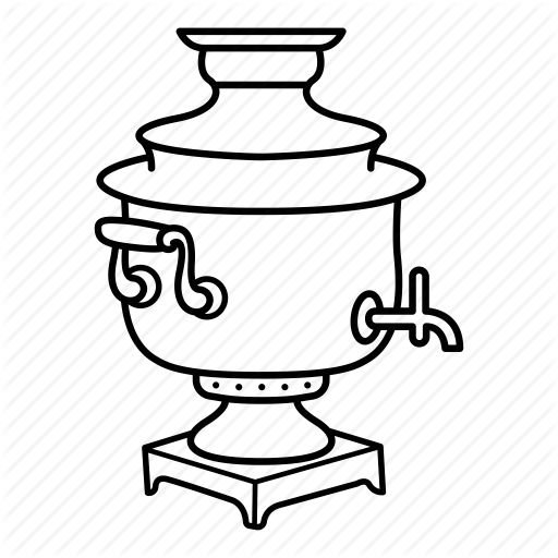 Тульский самовар для срисовки