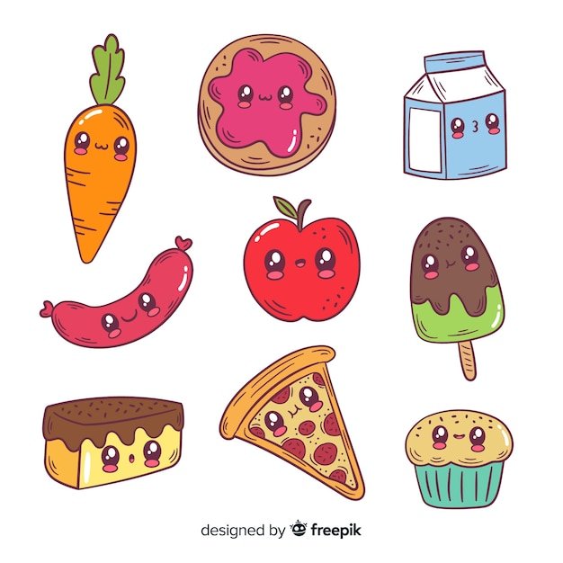 Рисунки для срисовки лёгкие еда