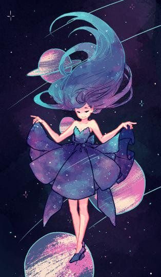 Космическая девушка