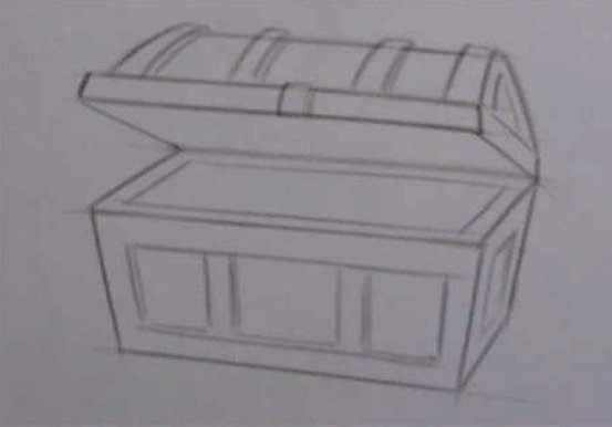 Шкатулка рисунок для срисовки