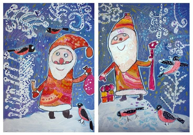 Идеи зимних рисунков