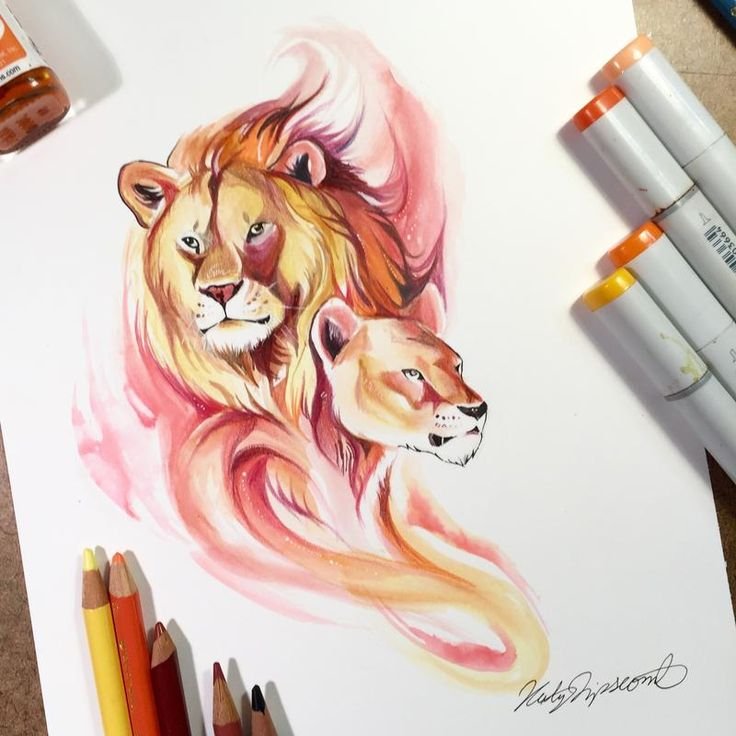 Рисунки маркерами