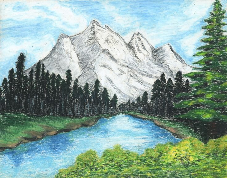 Рисунок гор