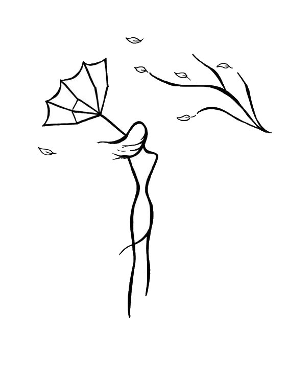 Рисунки линиями карандашом