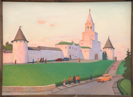 Казанский Кремль акварель