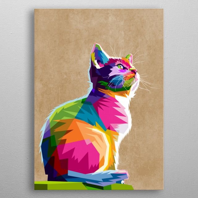 Радужная кошка