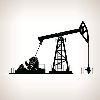 Нефтяная буровая вышка вектор