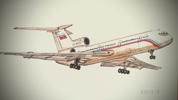Ту-134 пассажирский самолёт