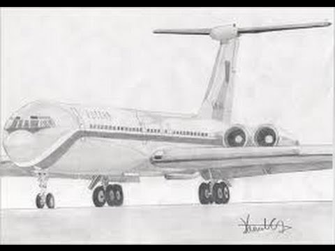 Самолет ил 62 раскраска