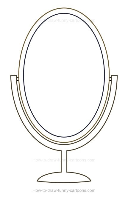 Зеркало раскраска