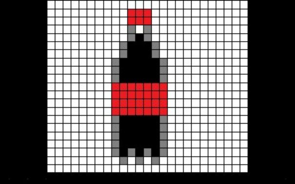 Рисунки по клеточкам Кока колы