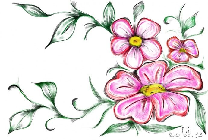 Цветы для рисования
