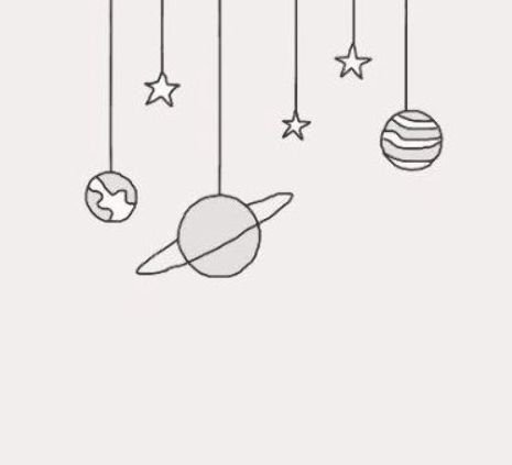 Космос картинки для срисовки
