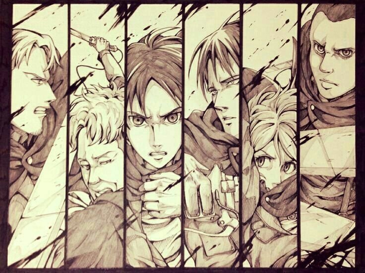 Attack on Titan отряд Леви