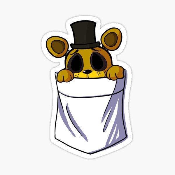 Golden Freddy для срисовки