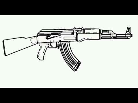 АК 47 эскиз