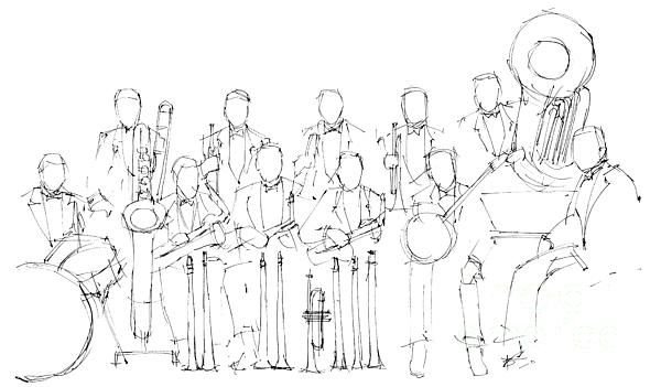 Наброски музыкантов
