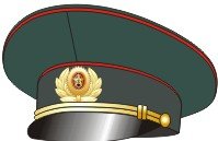Нарисовать фуражку военную