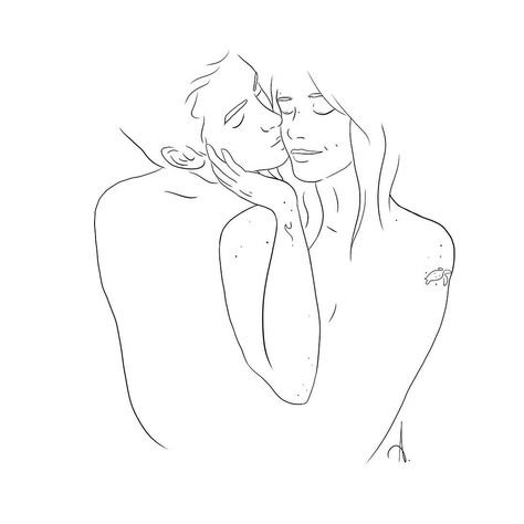 Влюбленные рисунок