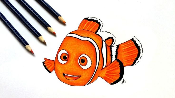 Рисование для детей рыбы