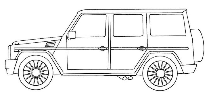 Мерседес Гелендваген g 63 чертежи