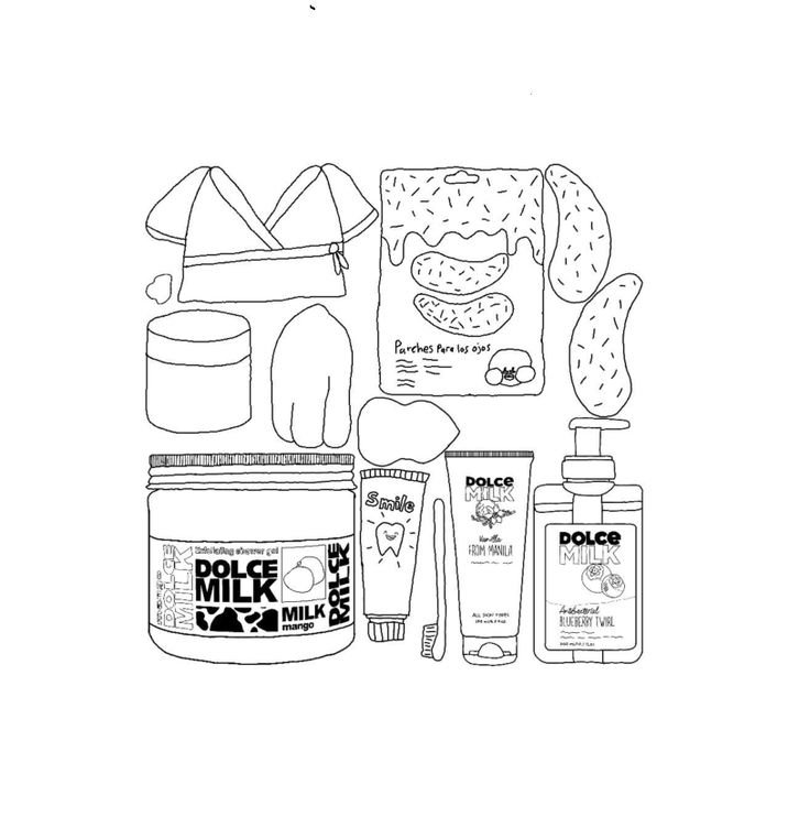 Раскраска косметики Dolce Milk