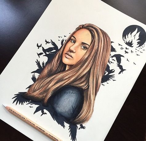 Дивергент рисунок карандашом