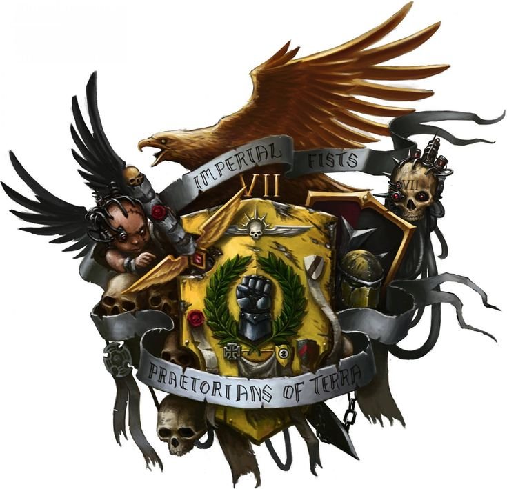Имперские кулаки Warhammer 40000 арт