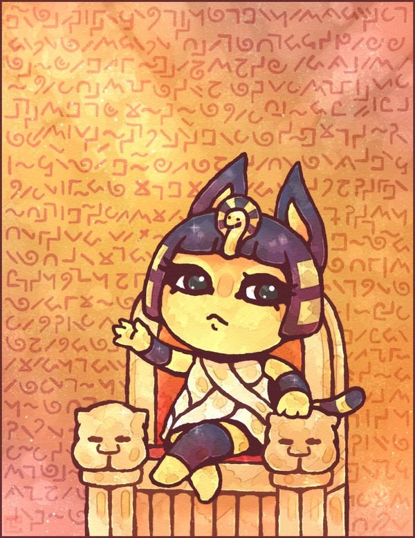 Ankha animal Crossing арт