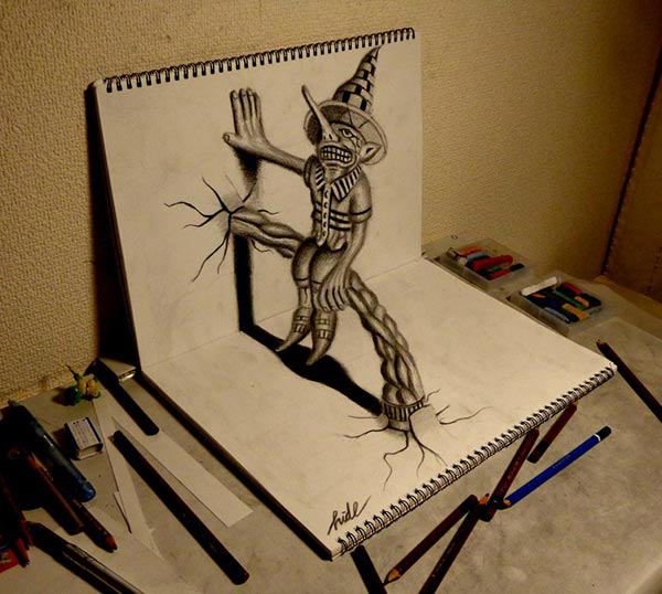 Необычные рисунки карандашом