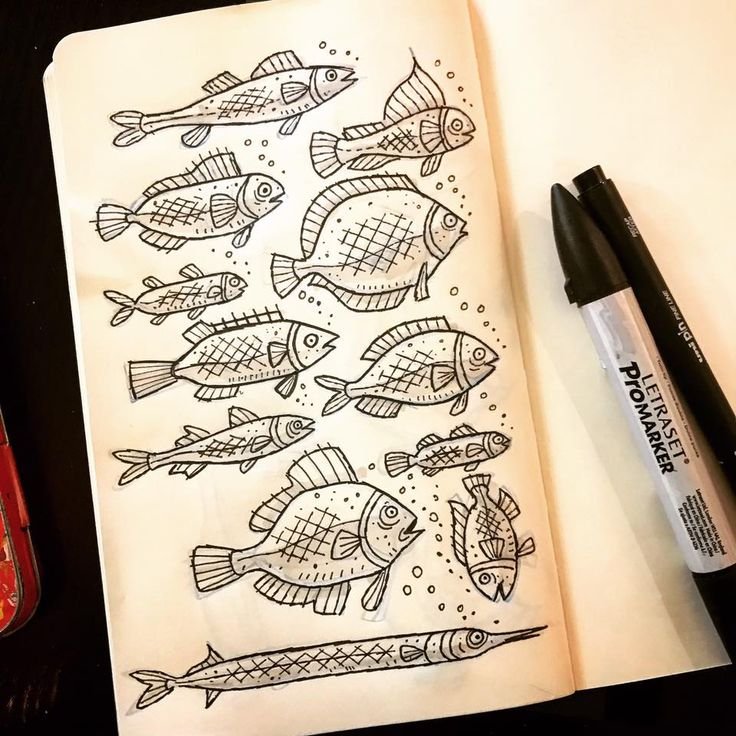 Не большие рисунки для скетчбука