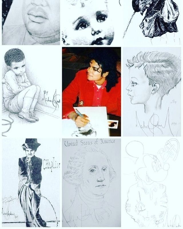Рисунки которые рисовал Майкл Джексон