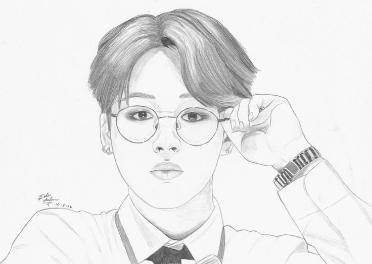 Разукрашки BTS Чимин