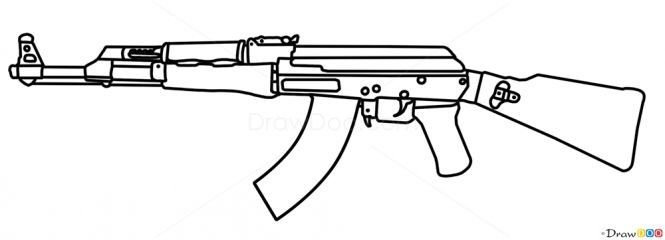 АК 47 рисунок