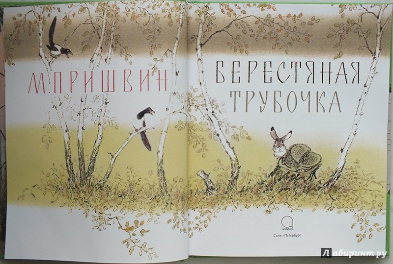 Михаил пришвин берестяная трубочка иллюстрации