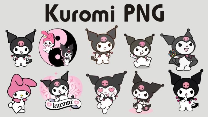 Стикеры Хеллоу Китти Kuromi