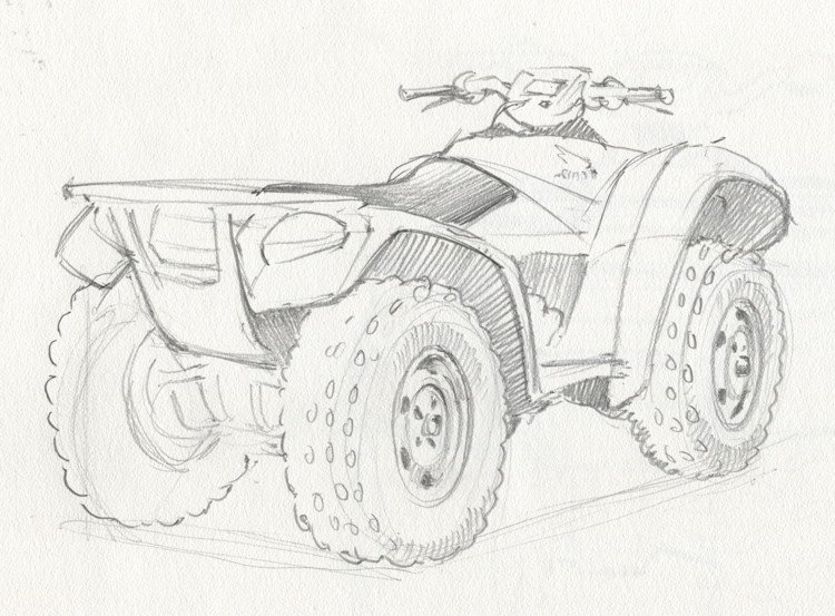 Yamaha Grizzly 700 чертеж