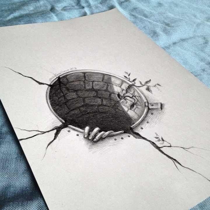 3d рисунки карандашом