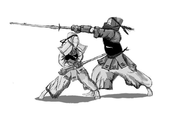 Бои на японских мечах