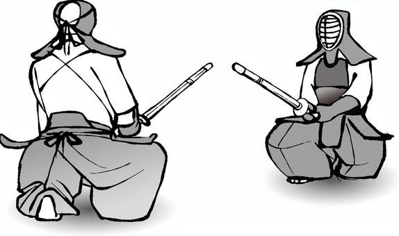 Кендо аниме арт