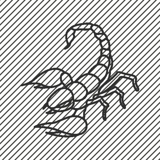 Скорпион для рисования