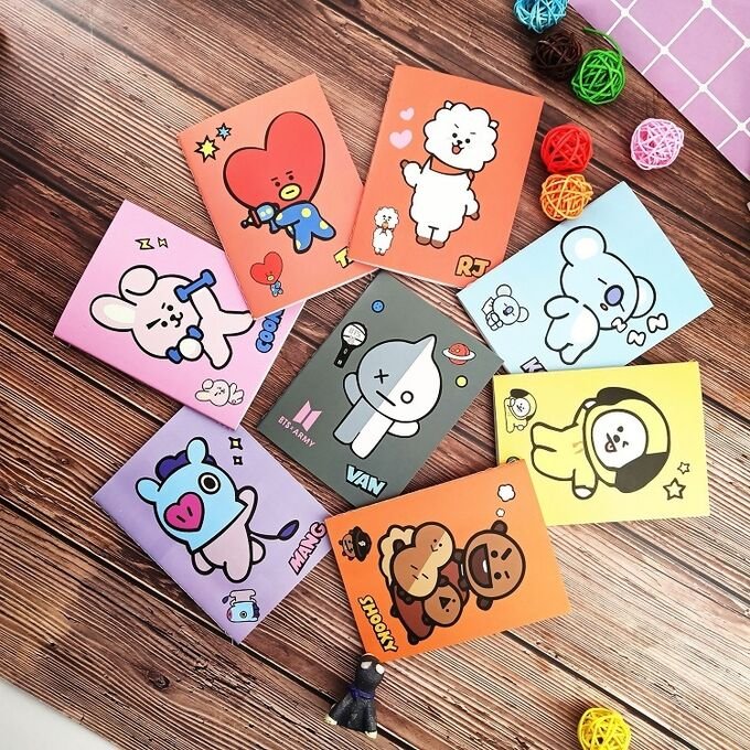 BTS bt21 тетрадки