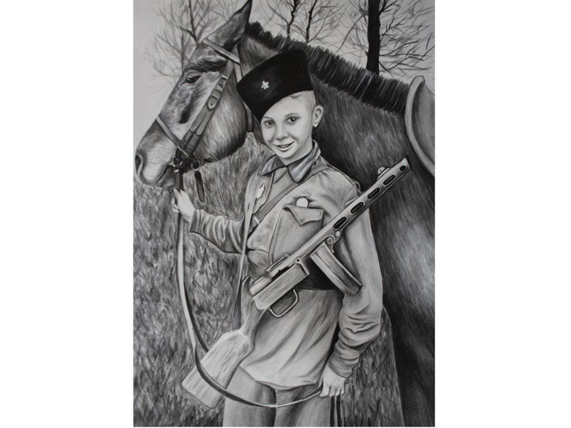 Рисунок к рассказу сын полка