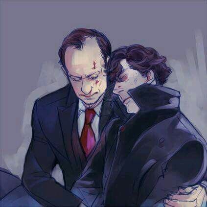 Шерлок и Майкрофт арт