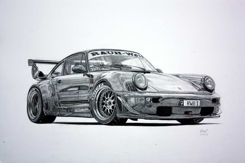 RWB Porsche 964 чертежи